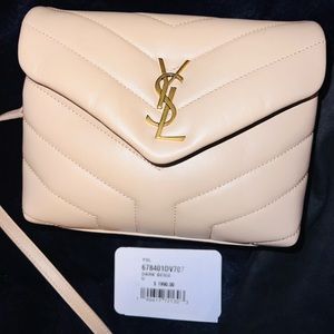 YSL Lou Lou Toy Strap bag in quilted "Y" leather